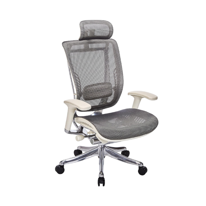 GM Seating Enklave XL Gray Mesh Executive Hi Swivel Chair
