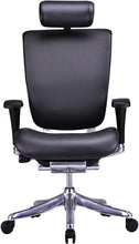 Load image into Gallery viewer, GM Seating Enklave Genuine Leather Executive Hi Swivel Chair (Black) - ERGOLUXSEATING.COM